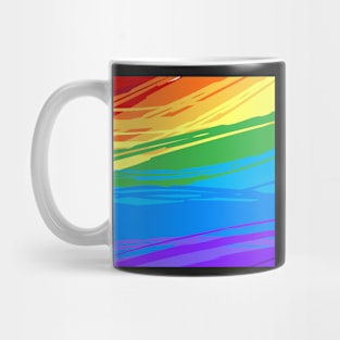 Paint Rainbow Background Mug